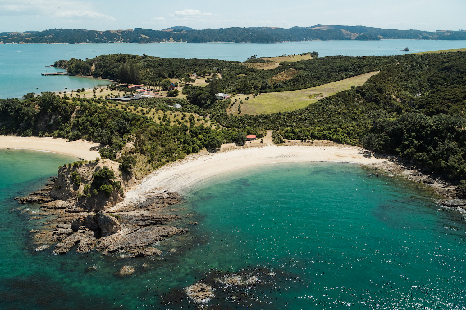 2. rotoroa island from above, view over ladies bay
